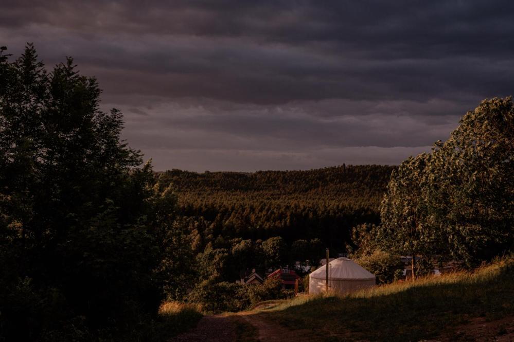 Jurty Z Widokiem, Prywatna Balia- Dzikolas Glamping Krasnobrod Exterior photo